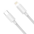 Baseus Simple Wisdom Súprava dátového kábla USB-C na Lightning PD 20W (2 ks/sada) 1,5 m biela