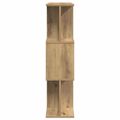 vidaXL Knižnica Dub Artisan 80x24x96 cm Drevo