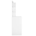 vidaXL Toaletný stolík s LED biely 60x40x140 cm