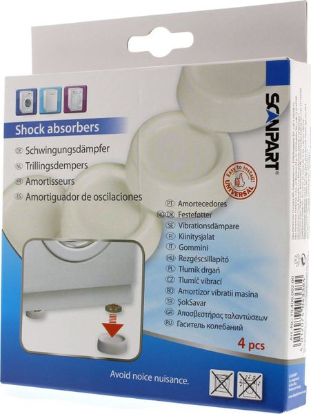 ScanPart Tlmiace podložky pod práčku, 4 ks