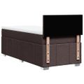 vidaXL Boxspring posteľ s matracom tmavohnedá 100x200 cm látka