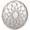 vidaXL Zrkadlo pieskové 60x3 cm železo okrúhle interiérové