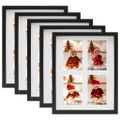 vidaXL 3D fotorámiky 5 ks čierne 28x35 cm na 4 obrázky (10x15 cm)