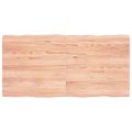 vidaXL Stolová doska svetlohnedá 120x60x(2-4)cm ošetrený masív hrany