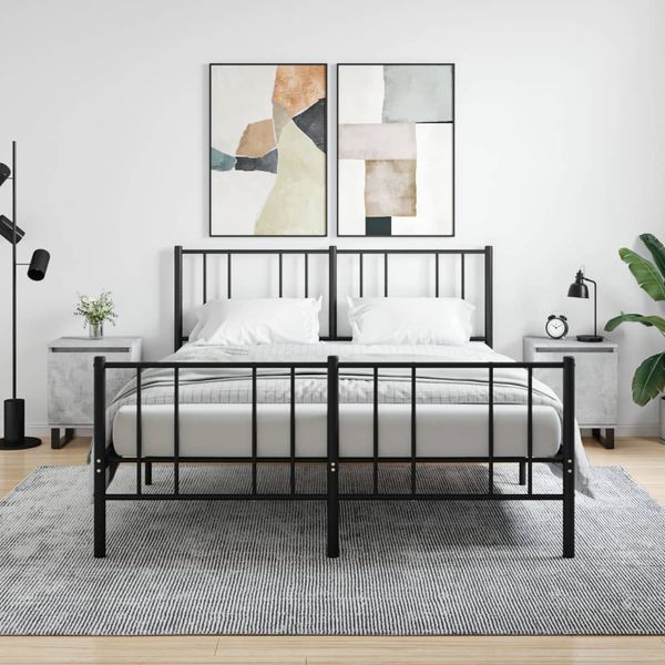vidaXL Nočné skrinky 2 ks betónovo sivé 40x30x50 cm kompozitné drevo