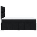 vidaXL Boxspring posteľ s matracom čierna 120x190 cm látka