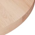 vidaXL Okrúhla stolová doska Ø50x2,5 cm neošetrený dubový masív