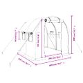 vidaXL Fóliovník s oceľovým rámom zelený 4 m² 2x2x2 m