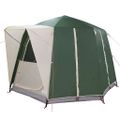 vidaXL Stan pre 3 osoby so strechou Zelená a biela 320 x 320 x 203 cm