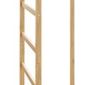 vidaXL Vešiak na kabáty s háčikmi a policami 38,5x30x156 cm bambus