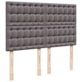 vidaXL Osmanský rám postele s matracom sivá 140x200 cm umelá koža