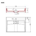 vidaXL Umývadlo z minerálneho/mramoroveho odliatku 50x38x13 cm biele