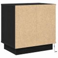 vidaXL Nočný stolík 2 ks Čierny dub 50 x 34,5 x 50 cm Kompozitné drevo