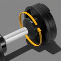 Činka liatinová nastaviteľná 1x2-24kg, REBEL ACTIVE RBA-2332-24