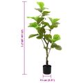 vidaXL Umelý fikusový strom 30 listov 125 cm zelený