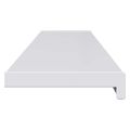 vidaXL Parapetné dosky Biela 160 x 25 x 4,5 cm PVC