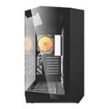 Počítačová skriňa Darkflash DY470 (čierna) + 4 ventilátory + držiak GPU