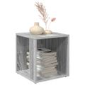 vidaXL Príručný stolík sivý dub sonoma 33x33x34,5 cm spracované drevo