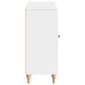 vidaXL Servírovacia skriňa Biela s vysokým leskom 89 x 34,5 x 80 cm
