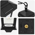 vidaXL Nástenná lampa 2 ks Čierna 19 x 14 x 25 cm Nerezová oceľ a ABS