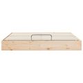 vidaXL Posteľový rám s úložným priestorom Prírodná 200 x 200 cm