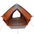 vidaXL Teepee stan pre 4 osoby 4 osoba Šedá a oranžová