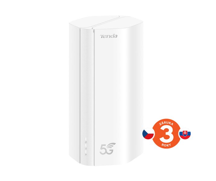 Tenda 5G01 Wi-Fi AX1500 5G NR/4G+ LTE router, 2x GWAN/GLAN, IPV6, Mesh, WPA3, NanoSIM, CZ App