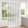 vidaXL Záves proti hmyzu z chenille Šedý a biely 118 x 220 cm 100% PP