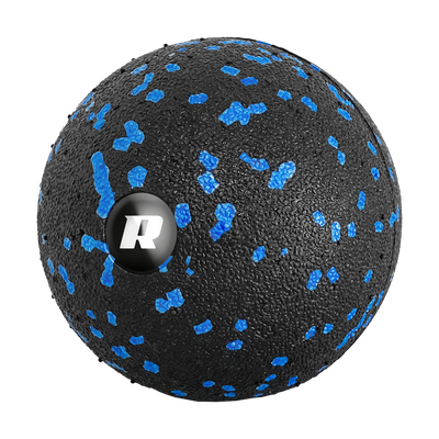 Masážna guľa 8 cm, REBEL ACTIVE RBA-3055-8, čierna-modrá, materiál EPP