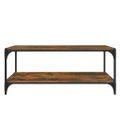 vidaXL TV skrinka dymový dub 100x33x41 cm spracované drevo a oceľ