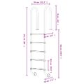 vidaXL Bazénový rebrík 54x38x211 cm 304 nehrdzavejúca oceľ