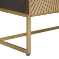 vidaXL Servírovacia skriňa Mosadzná 105 x 30 x 70 cm