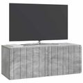 vidaXL Nástenná TV skrinka Nástenný Betónovo sivá 78,5 x 31 x 30 cm