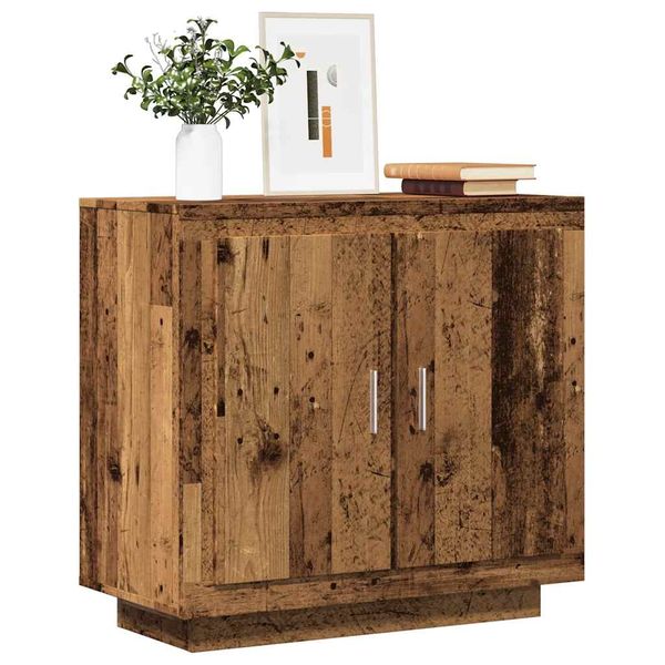vidaXL Komoda staré drevo 80x40x75 cm kompozitné drevo