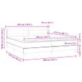 vidaXL Box Spring Posteľ s matracom Tmavo zelená 200x210 cm Zamat