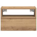vidaXL Nástenné nočné stolíky 2 ks dub artisan 45x26x28,5 cm