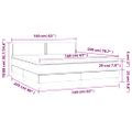 vidaXL Boxspring posteľ s matracom a LED biela 160x200 cm umelá koža