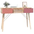 vidaXL Konzolový stolík so zásuvkami 105x30x75 cm kompozitné drevo