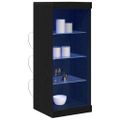 vidaXL LED komoda Čierny dub 41 x 37 x 100 cm Kompozitné drevo