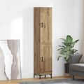 vidaXL Highboard Remeselný dub 34,5 x 34 x 180 cm Kompozitné drevo