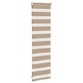 vidaXL Zebrová roleta pieskovo hnedá 40x100 cm šírka látky 35,9 cm polyester