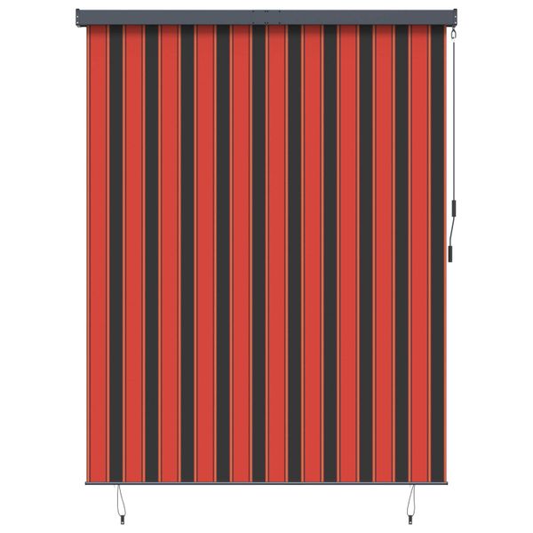 vidaXL Roleta Oranžová a hnedá 200 x 250 cm Textil a hliník