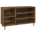 vidaXL Botník dymový dub 102x36x60 cm spracované drevo