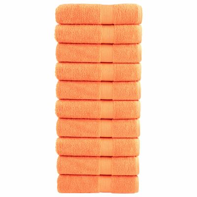 vidaXL Prémiové osušky SOLUND 10 ks fialové 100x150 cm 600 g/m2