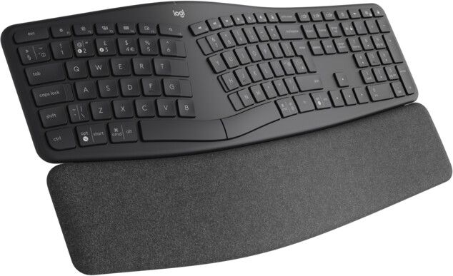 Logitech K860/Bezdrátová Bluetooth/US layout/Čierna