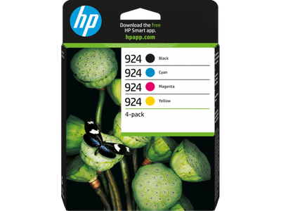 HP 924 - combo pack (čierna, 3farebná), 6C3Z1NE