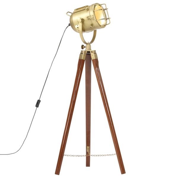 vidaXL Lampa na statíve, mangový masív 97 cm
