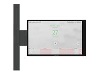 Montážna sada (bočná montážna konzola, plochý montážny držiak) - pre dotykovú obrazovku - hliník, oceľ - čierna - stĺpik - pre Touch Screen TSW-770-B-S