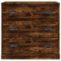 vidaXL Komoda dymový dub 70x35,5x67,5 cm spracované drevo