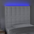 VidaXL Čelo postele biele 100x5x118/128 cm umelá koža